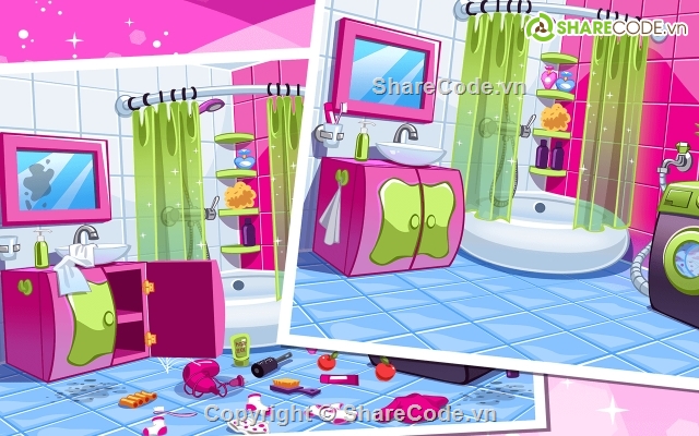 game kid,game children,game clean house,game baby,House Cleaning Game